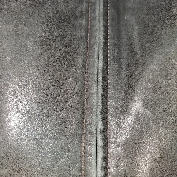 Dockers Soft Leather Men's Black Leather Jacket 2XLT PTP 28 L 31 - Picture 13 of 13